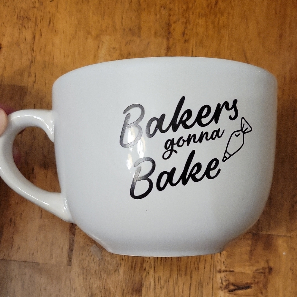 Modern Gourmet Food White 'Bakers Gonna Bake' Mug